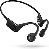 HKHB Bone Conduction Headphones BT5.4, 22g Lightweight Bone Conduction Earbuds, IPX5 Waterproof Open-Ear, 10H Playtime, Fast Charge, for Running, Work, Study, Travel, Sleep