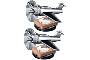 NOLITOY 2pcs Airplane Perfume Ornament Automatic Air Freshener Essential Oils Diffuser Desk Topper Solar Powered Helicopter Scents Diffuser Car Air Freshener Airplane Decor Dashboard Decor
