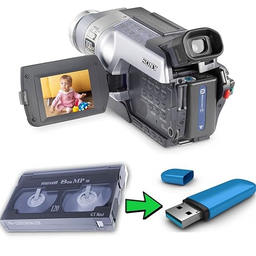 Hi8 8mm VCR Video Cassette Recorder, Play and Digitize Your Old
