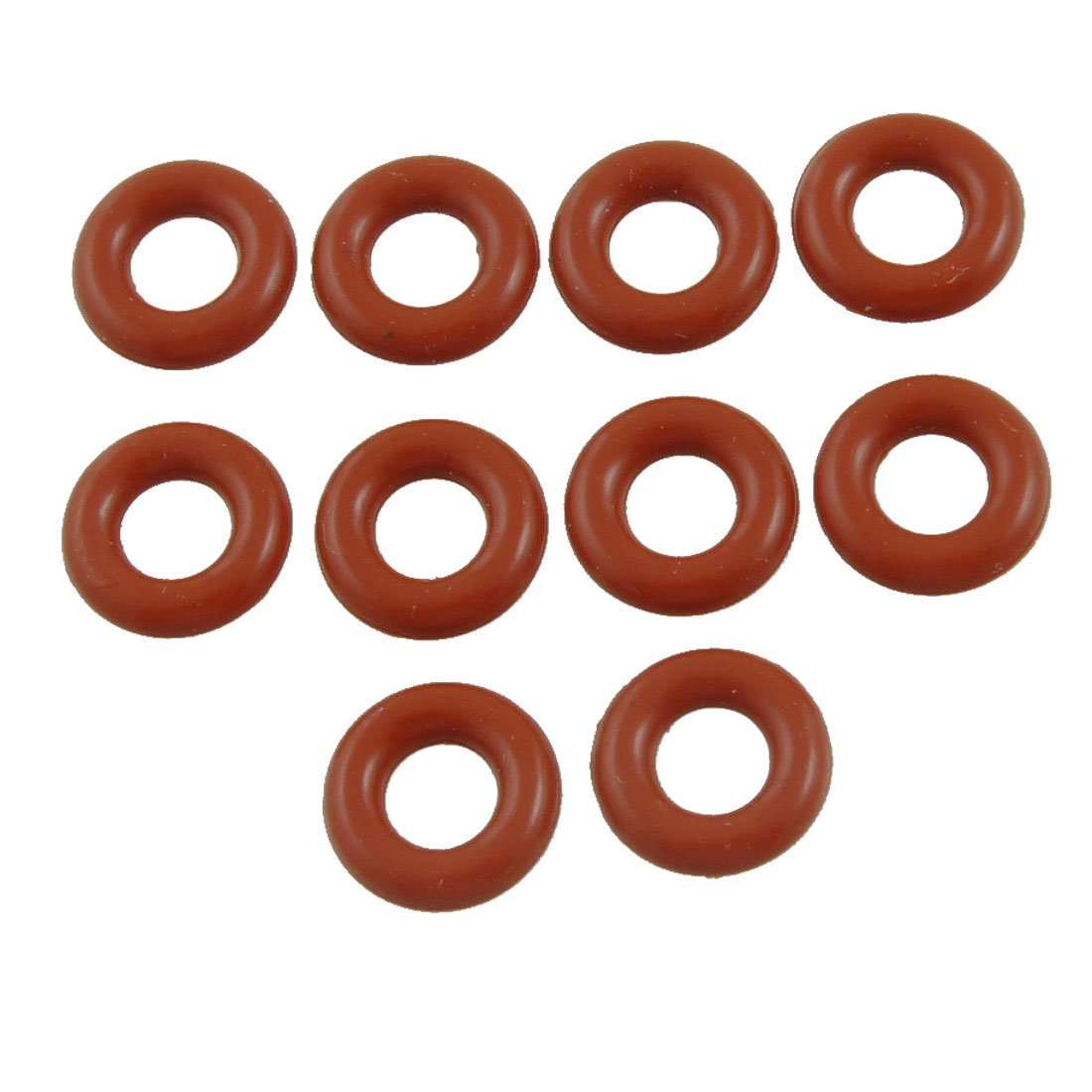 sourcingmap 12mm x 3mm Silicone O Ring Oil Sealing Washers Grommets Red 10 Pcs