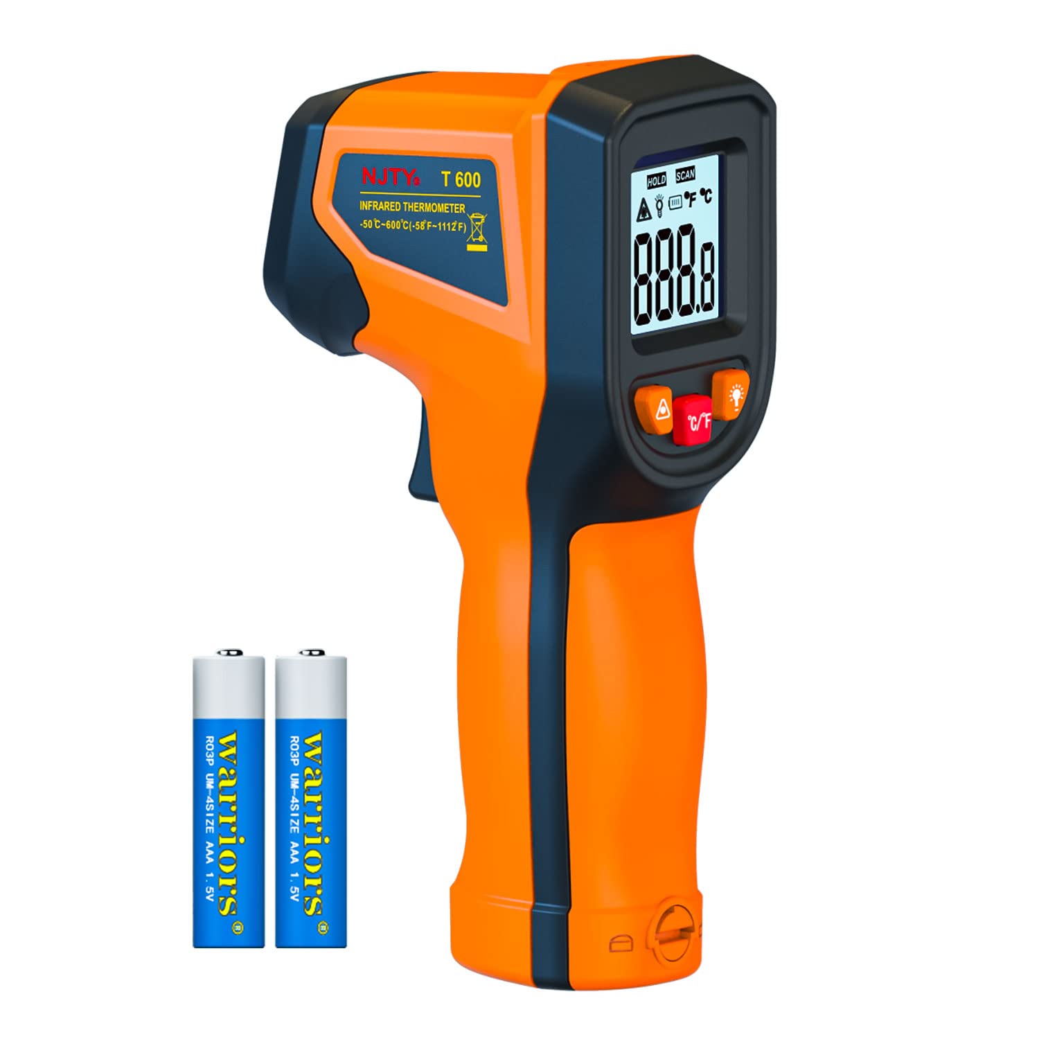 Photo 1 of *Untested*
Upgrade 2023 Laser Infrared Thermometer Non-Contact Digital Temperature Gun, -58??1112?(-50??600?) IR Thermometer for Industrial, Kitchen Cooking, Automotive, HVAC (Not for Human Body Temp)