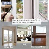 GUKOY Draught Excluder Self Adhesive Foam Tape 20mm x 3mm 2 Rolls 10m Black view 7