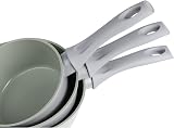 Salter Earth 3pc Saucepan Set Induction Ceramic Non-Stick PFAS-Free Green view 5