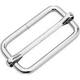 DEVPSISR Metal Buckles Adjustable Slide for Purse Bag Hardware Making Supplies Backpack replacement Hardware Pin Strap Buckle