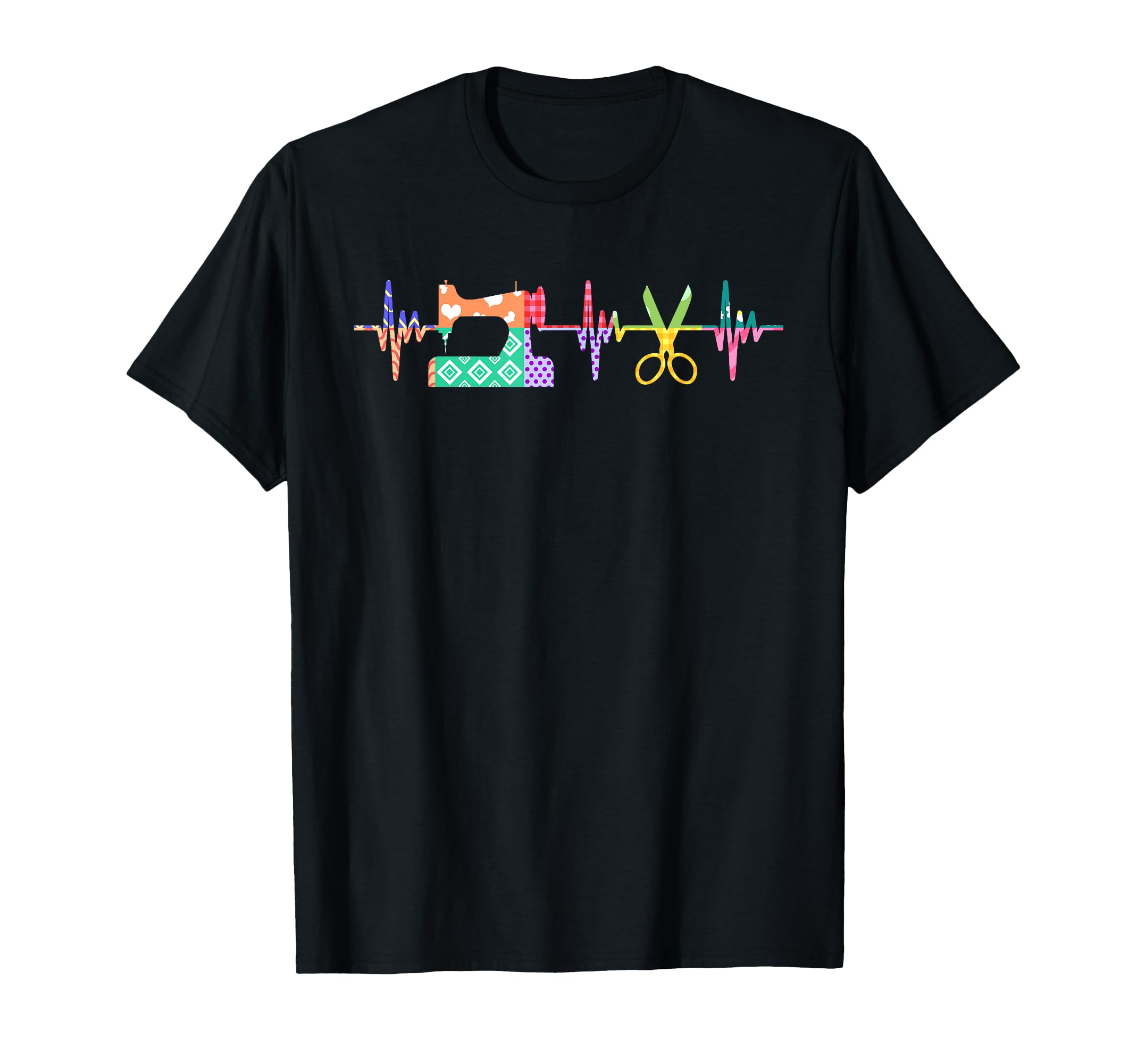 Quilter Sewing Heartbeat T-Shirt For Quilting Lover MM T-Shirt