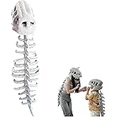 Dinosaur skeleton plush costume,Dinosaur Costume,3D Skeleton Design Dinosaur Skull Outfit, Themed Skull Cosplay Props