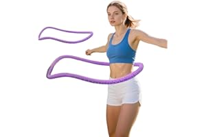 Foldable Weighted Soft Spring Hoop, Weighted Hoop for Women, Hoops for Adults Weight Loss, Portable Slimming Exercise Equipme