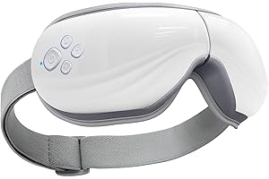 MYNT 5-Mode Eye Massager with Heat and Bluetooth Capability, Folding Heated Eye Massager, Heating Eye Massage with Voice Announcement, Heated Eye Mask Massager, Mothers and Father Day Gift