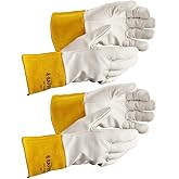 J. J. Keller SAFEGEAR Tig Welding Cowhide Leather Work Gloves - 2 Pairs