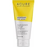 ACURE Brightening Body Scrub - Skin Renewal with Blend of Clay, Sea Salt & Niacinamide Extract - Rejuvenating Exfoliation for