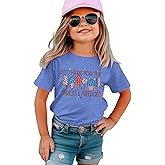GLIGLITTR Toddler 4th of July Shirt Boys Girls Patriotic T-Shirts I'm Here for Snacks and Freedom USA Flag Graphic Tee Tops