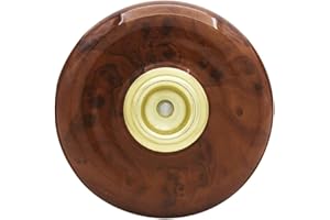 HEATSHAKING Cello Endpin Stopper Holder Anti-slip Floor Protector Pad Brown Plastic Metal Non-slip Mat for Wood