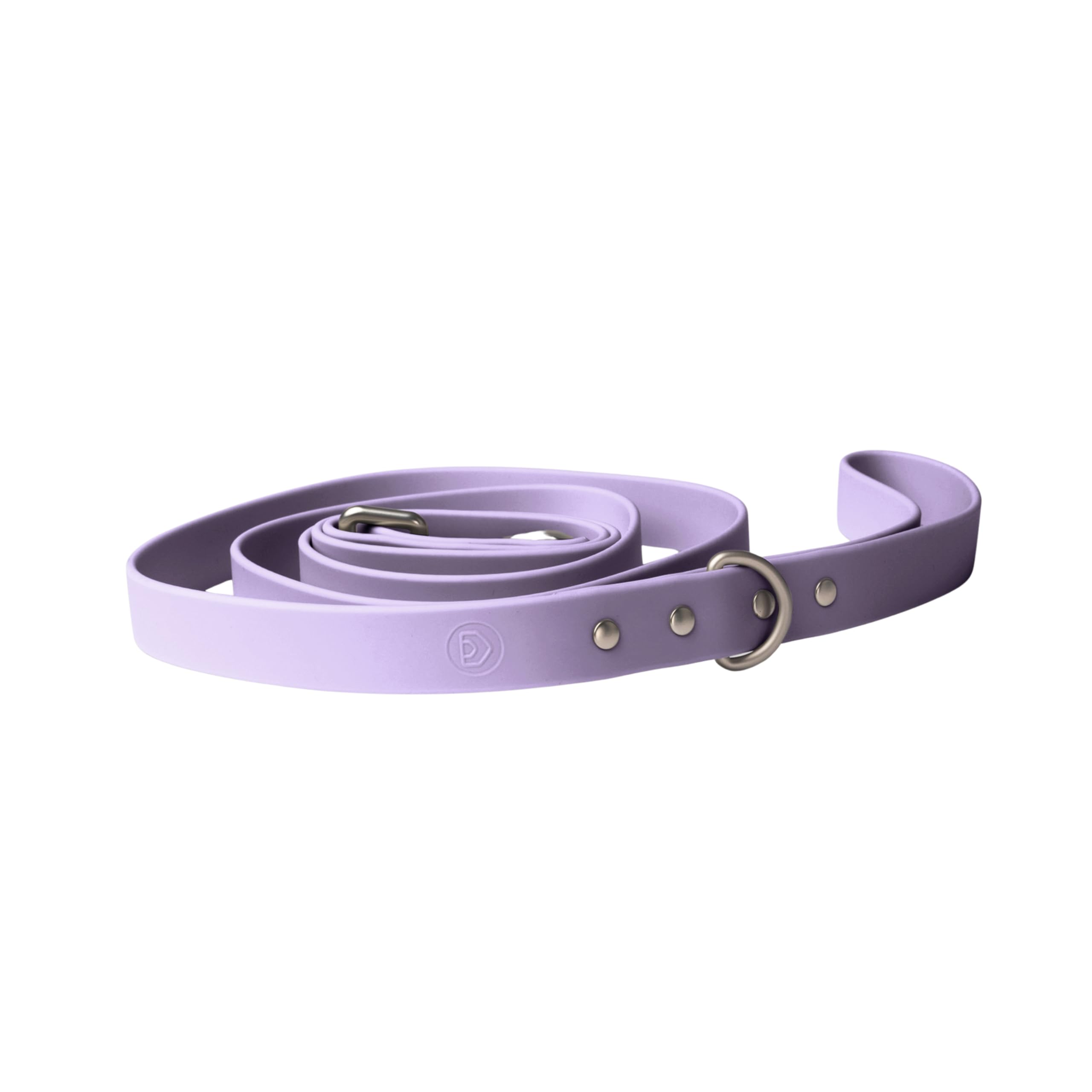Photo 1 of DIGGS Waterproof Dog Leash - Soft Coated Nylon Heavy Duty Dog Leash - Easy to Clean, Durable Puppy Lead - Standard 6ft, Lilac