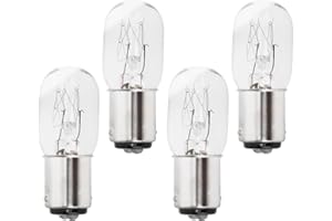 4pcs 15W 120V Sewing Machine Light Bulbs, Push-In Base Incandescent Light Bulbs Compatible with More Household Sewing Machine