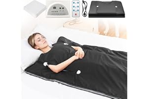 Gorapture Infrared Sauna Blanket - Sauna Blanket with Remote Control for Exercise Recovery, Portable Infrared Sauna Blanket for Home Relaxation Calm Your Body and Mind Black