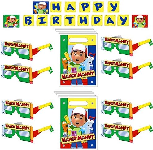 Handy Manny Banner, Treats Bags and Fun Frames Bundle