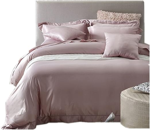 Amazon シルク布団カバー 掛布団カバー ４点セット ライトピンク 上質天然シルク素材 セミダブル ライトピンク 掛けふとんカバー オンライン通販