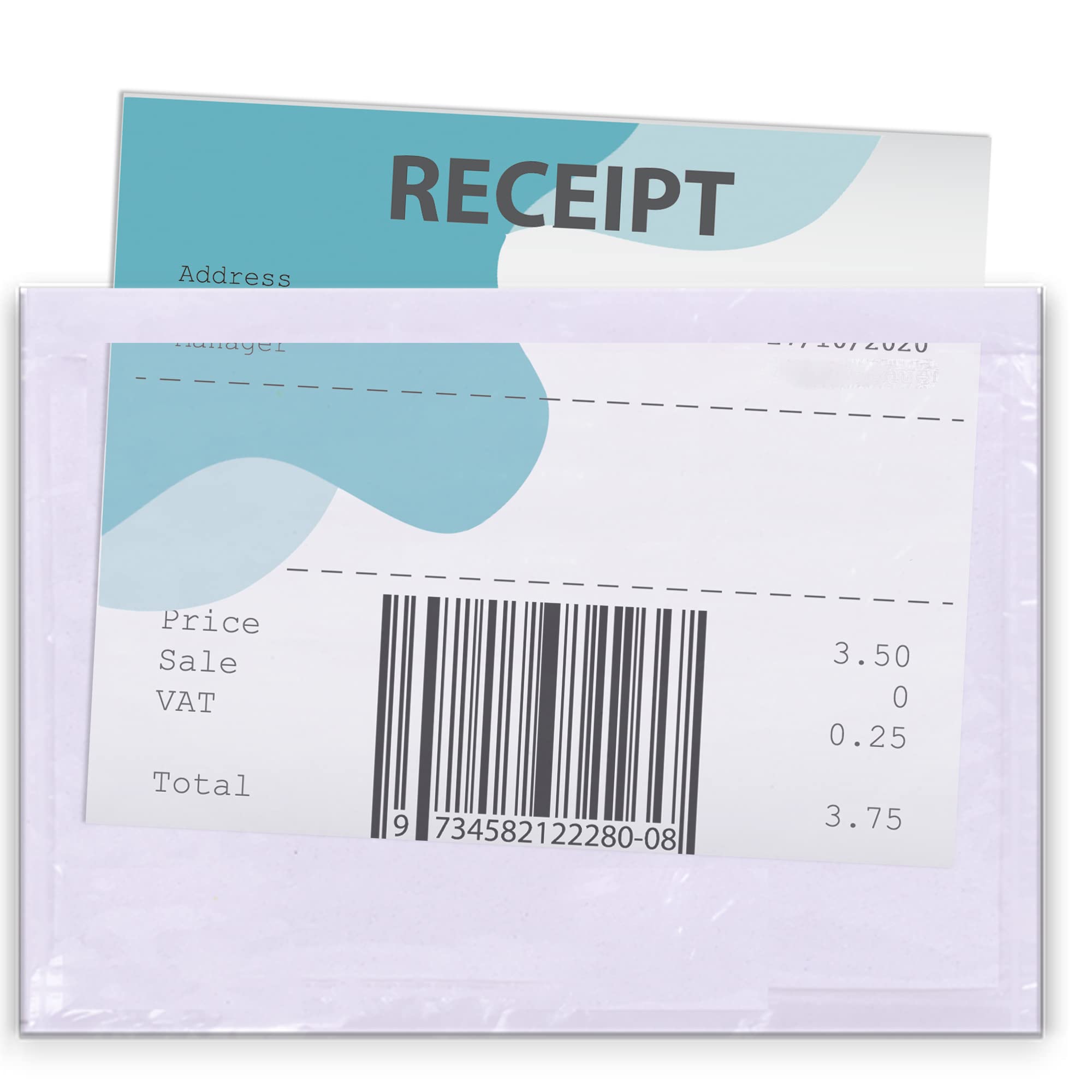Triplast 5000 x A7 Plain Document Enclosed Wallet (95 x 125 mm) | Peel & Seal Clear Plastic Envelopes/Sleeves/Pockets/Wallets | Attach Invoices, Packing Lists & Delivery Notes to Parcels