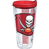 Tervis Made in USA Double Walled NFL Tampa Bay Buccaneers Insulated Tumbler Cup Keeps Drinks Cold & Hot, 24oz, Colossal