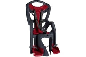 SEELWERK Cicli Bonin Bellelli Pepe Standard - Rear Bike Child Seat - Italian Made with Certified Safety Standards, Gray, CSS289