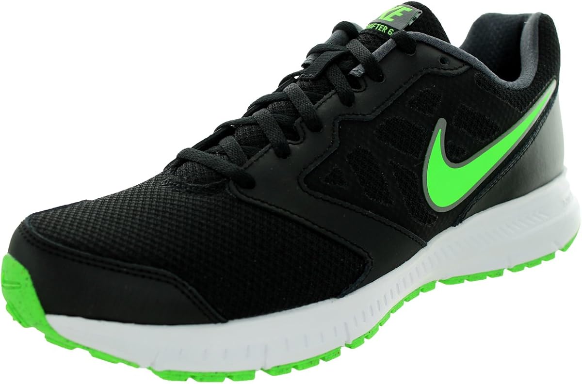 Nike New Men's Downshifter 6 Running Shoe Black/Green