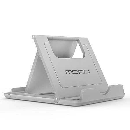 MoKo Mini Portable Handy/Tablet Ständer für 6-8' Tablet/Handy/E-Reader Kompatibel mit iPad Mini 5th Gen, Mini 4 3, iPhone XS 
