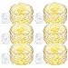 Oak Leaf 60-LED Fairy Lights,6-Pack Battery Operated String Lights,Warm White,9.8ft