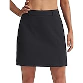 baleaf Women's 18" Golf Skorts Skirts Pockets UPF 50+ Zipper Quick Dry Casual Work Skort Travel
