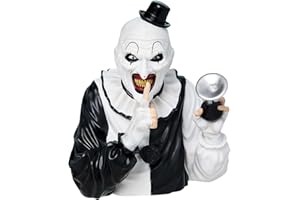 Spirit Halloween Terrifier Art the Clown Bust Statue, Officially Licensed, Horror, Multicolor