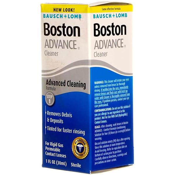CONTACT LENS SOLUTION BY BOSTON ADVANCE, FOR GAS PERMEABLE CONTACT LENSES, 1 FL OZ (PACK OF 4)