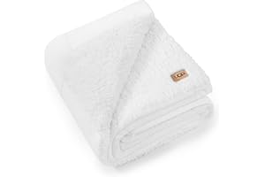 UGG Nita Couverture douce réversible en peluche pour canapé ou lit - Couverture chaude et moelleuse pour les essentiels de do