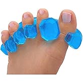 YogaToes GEMS: Gel Toe Stretcher & Separator - America’s Choice for Fighting Bunions, Hammer Toes (Small fits Shoe Sizes W: 7