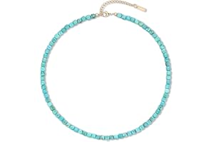 COAI Simple Beaded Necklace, Healing Crystal Necklace for Women