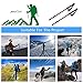 MiluoTech Walking Stick, Trekking Poles Ultralight & Adjustable Height and Anti-Shock Backpacking Climbing Hiking Poles One Pair