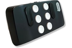 Hable One Smallest Braille Keyboard for Visually Impaired - Portable Braille Machine for iPhone, Android Smartphones, and Tablets - Makes Typing Easier and Faster for Students and Blind People