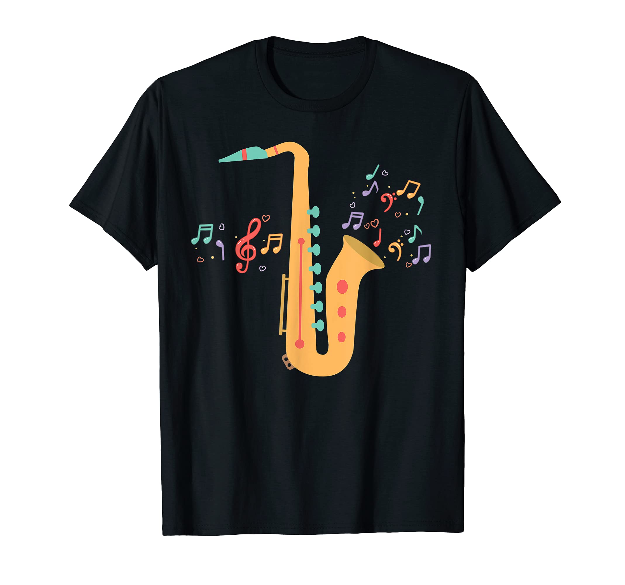 Music Note Saxophone Player Jazz Music Saxophonist Saxophone T-Shirt