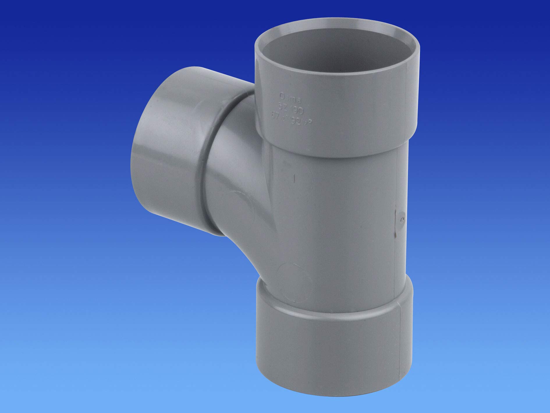 5Z190G Grey 40MM TEE 87.5 DEG ABS