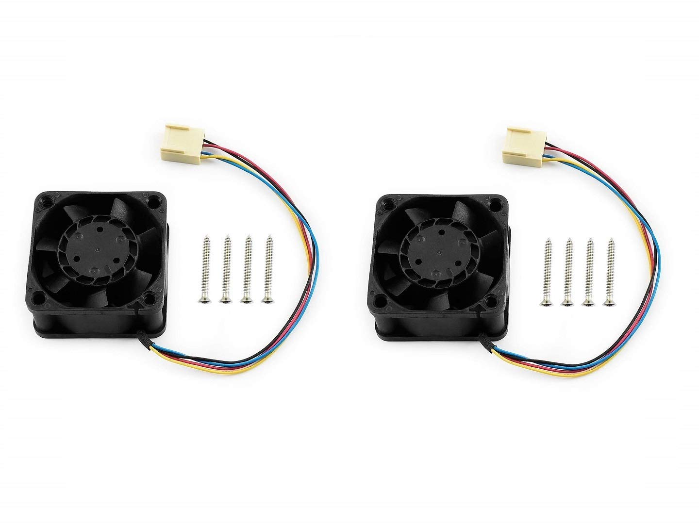 2 Pack Dedicated DC Cooling Fan for Jetson Nano 5V Fan Support PWM Speed Adjustment with Strong Cooling Air,4PIN Reverse-proof Connector 40mm×40mm×20mm