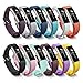 SKYCABLE BeneStellar Fitbit Alta Bands with Steel Buckle, Newest Silicone Bracelet Strap Replacement Small and Large Bands for Fitbit Alta HR and Alta (Metal Clasp), Pack of 12