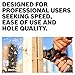BOSCH DSB5010 Daredevil 10-Piece Standard Spade Bit Set w/ Full cone Threading and Spurred Tip , Blue