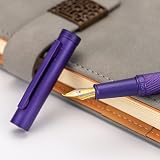 Hongdian erofa Purple Forest Bent Nib Fude Pen with Converter Gift Box Set view 2