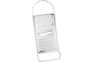 CIXLOGIC Stainless Steel Flat Cheese and Vegetable Grater 3 Way Versatile Hand Hold Grater for Cheese Carrot Potato Dishwashe