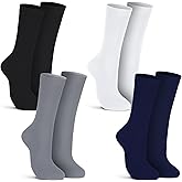 Croloose 4 Pairs Silk Liner Socks Ultra-lightweight Hiking Liners Calf Sweat Absorption Socks for Adult