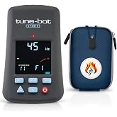Tune Bot Clip-on Studio Drum Tuner with Protective Case Overtone Labs | Tune-bot Digital Studio, Protective Case, 4-Color LCD, 30-450 Hz Range, Filter Mode, Difference Mode, Saves Drum Tunings