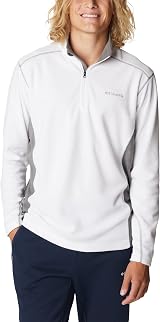 Columbia Klamath Range 2 Half Zip Fleece White Gray L EU Mens