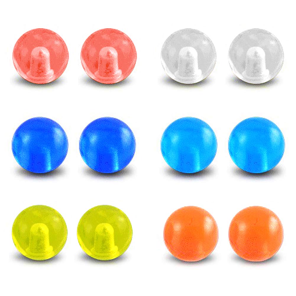 JFORYOU Replacement Balls for Body Jewelry Piercing 316L Surfical Steel