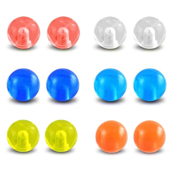 JFORYOU Replacement Balls for Body Jewelry Piercing 316L Surfical Steel