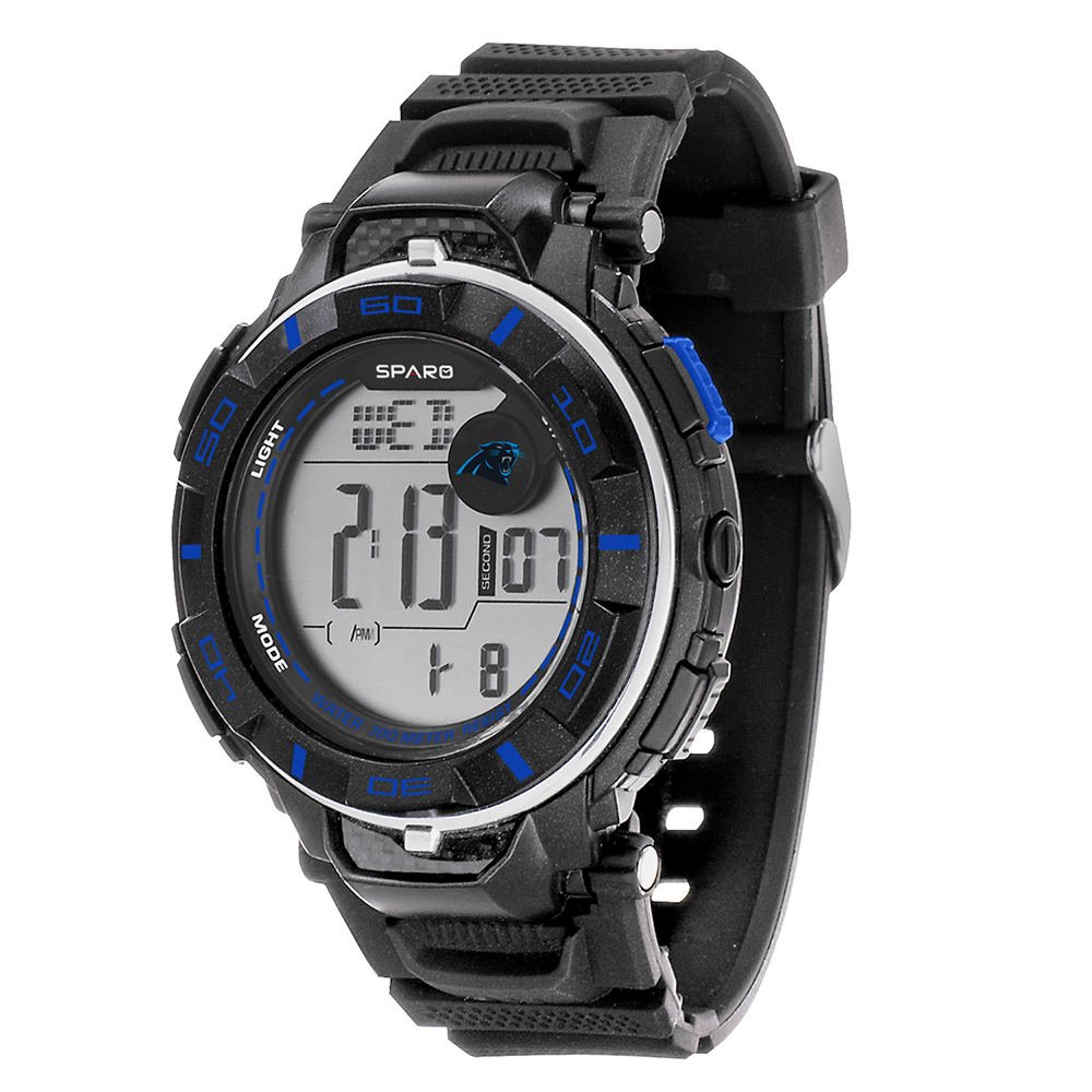 Rico NFL Carolina Panthers Men's Sparo Power Digital Watch