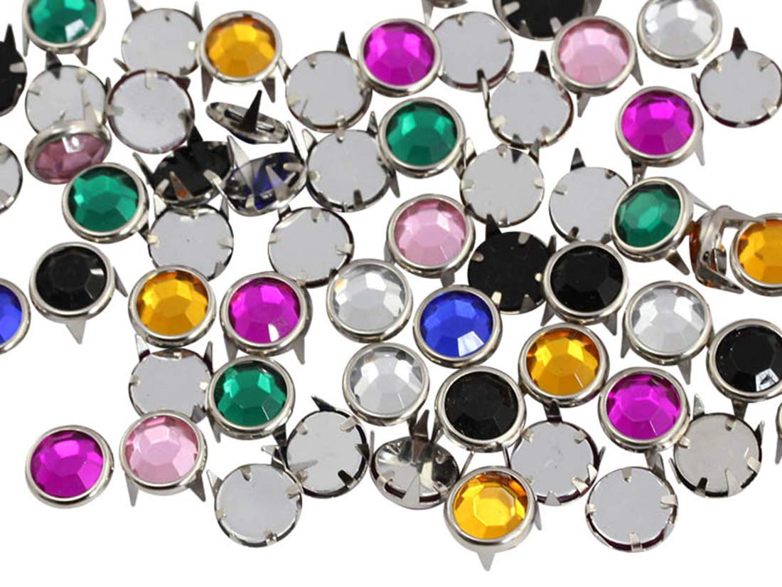 Medium Assorted Colors Bedazzler Rhinestones - 100 Pieces