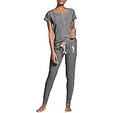 U.S. Polo Assn. Women's Tee, Long Pajama Pants Set Valentines Gifts for Her
